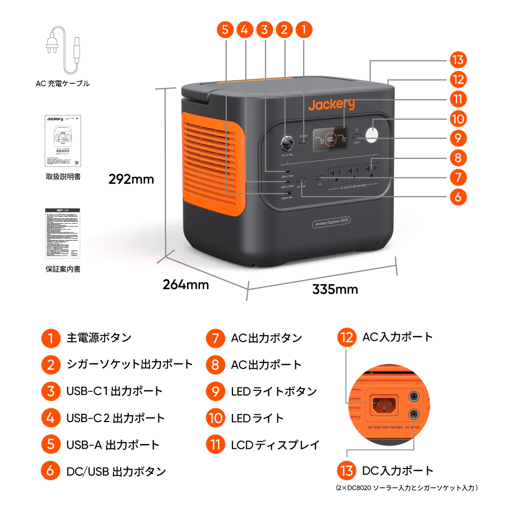 Jackery ポータブル電源 2000 New + ヒーティングキャリーバッグ セット - Image 3