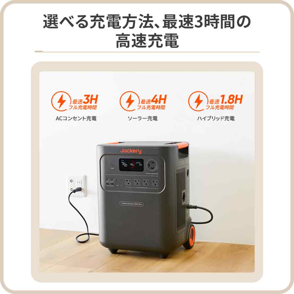 【販路限定】Jackery ポータブル電源 3600 Plus - Image 7