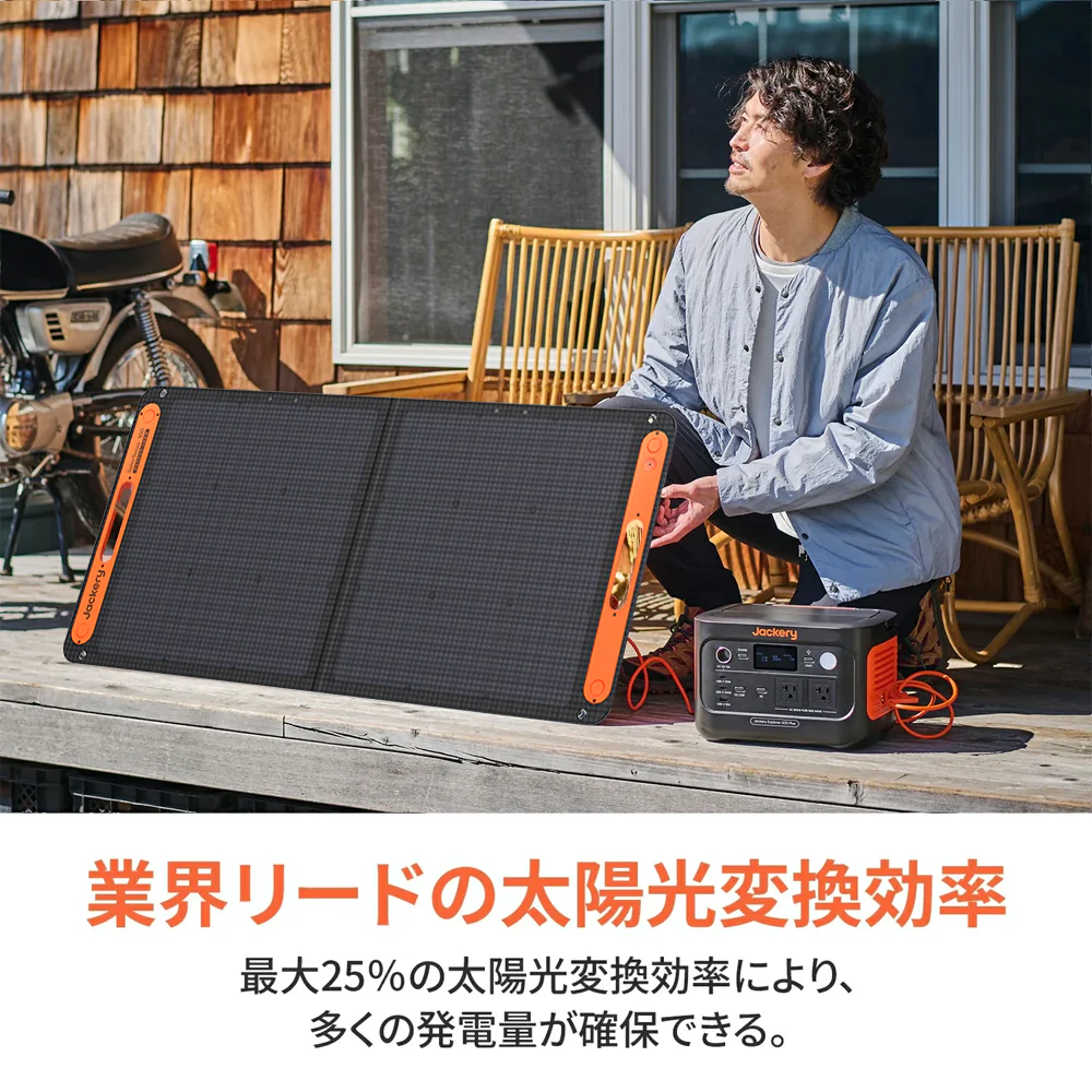 Jackery Solar Generator 600 Plus 100W ポータブル電源 ソーラーパネル セット - Image 3
