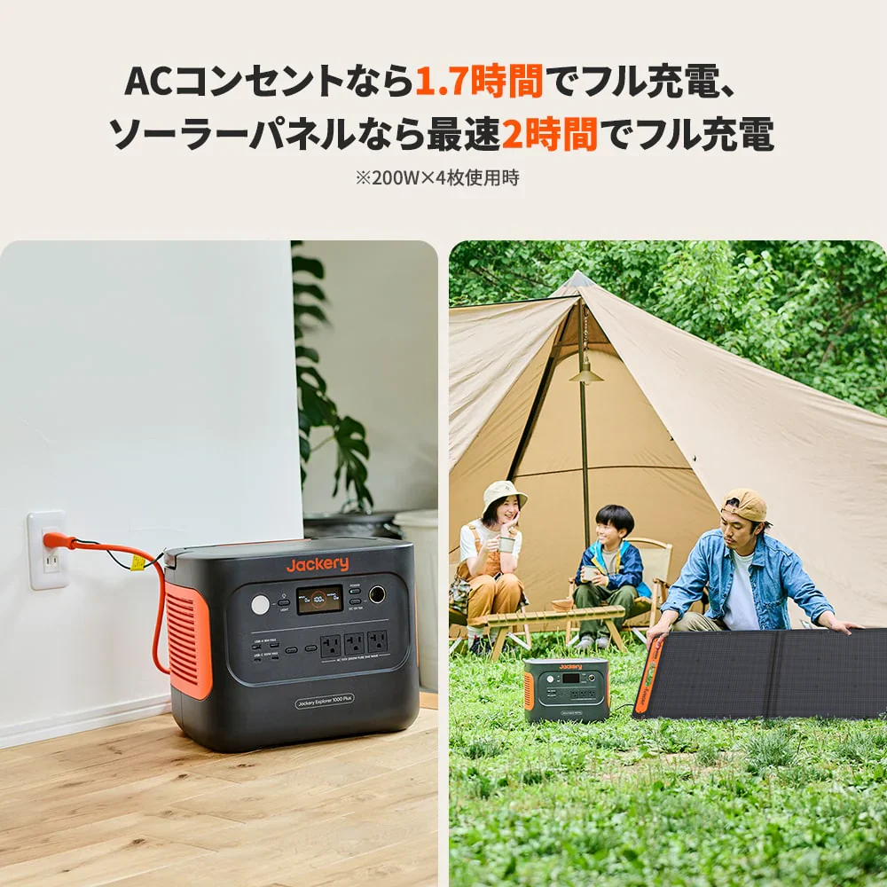 Jackery Solar Generator 1000 Plus ポータブル電源 セット - Image 4