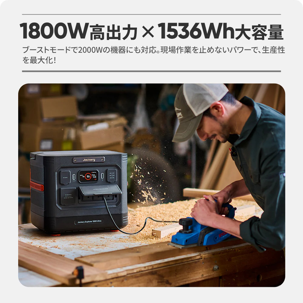 Jackery Solar Generator 1500 Ultra 200W ポータブル電源 ソーラーパネル - Image 4