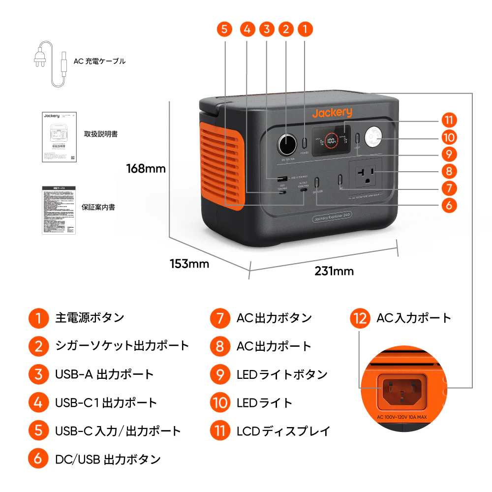 Jackery Solar Generator 240 New 100W ポータブル電源 ソーラーパネル - Image 13