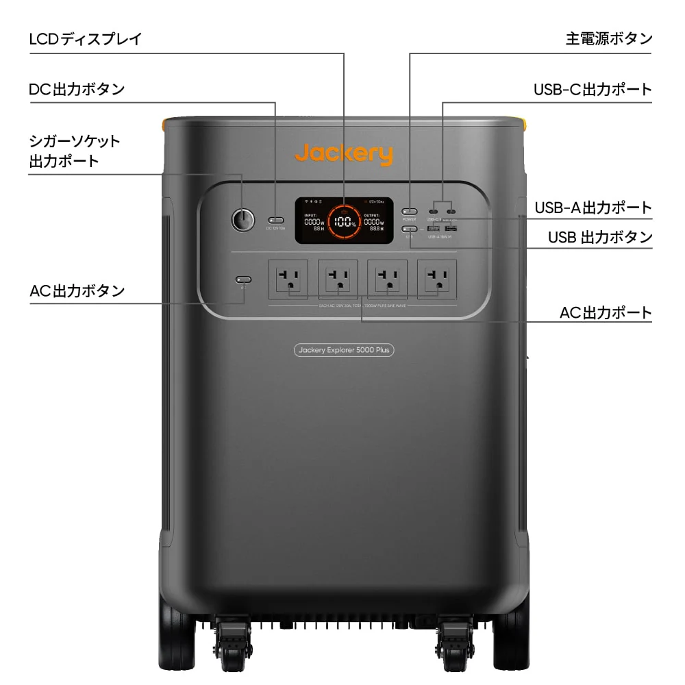 【予約販売・6月上旬順次発送】Jackery Solar Generator 5000 Plus ポータブル電源 セット - Image 10