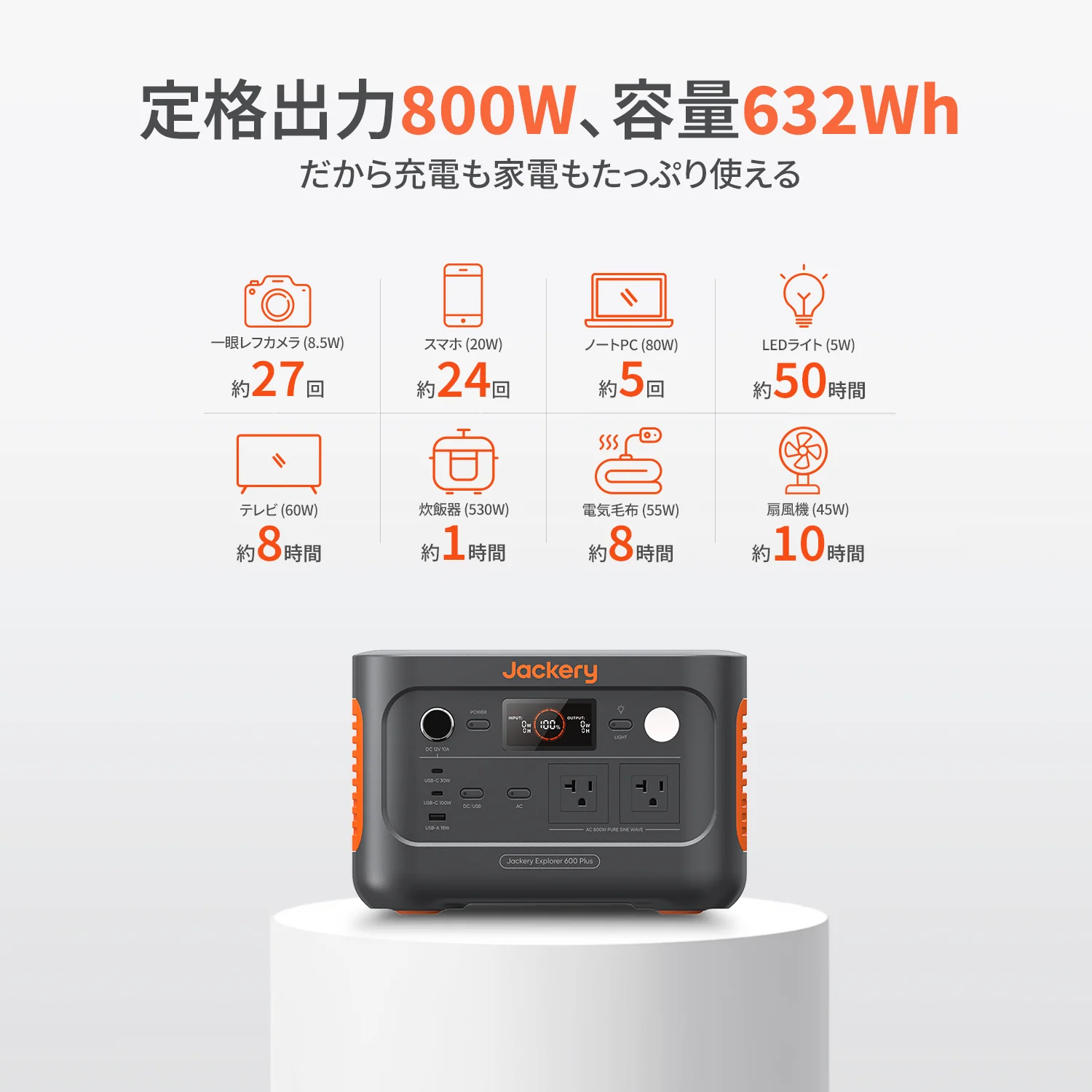 Jackery Solar Generator 600 Plus 100 Prime ポータブル電源 セット - Image 8
